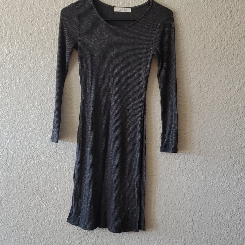 Split Hem Long Sleeve Shirt